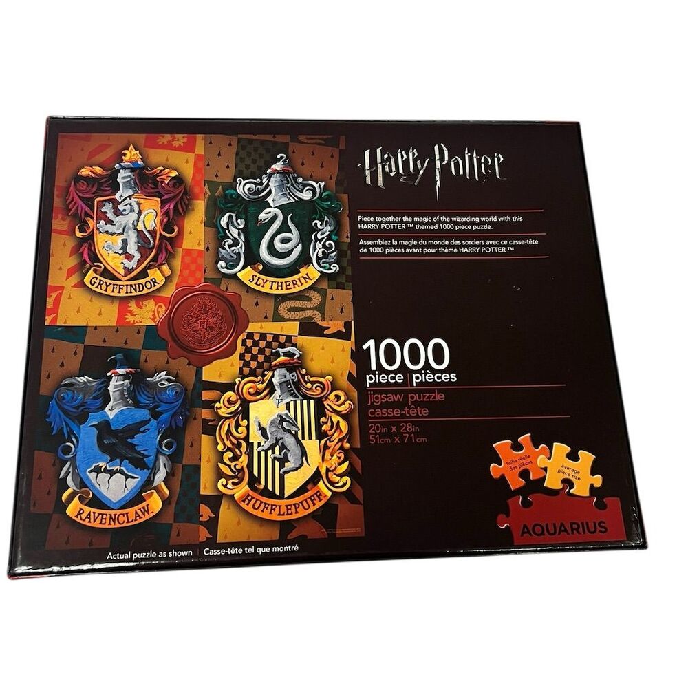 Harry Potter House Crests 1000-Piece Jigsaw Puzzle by Aquarius